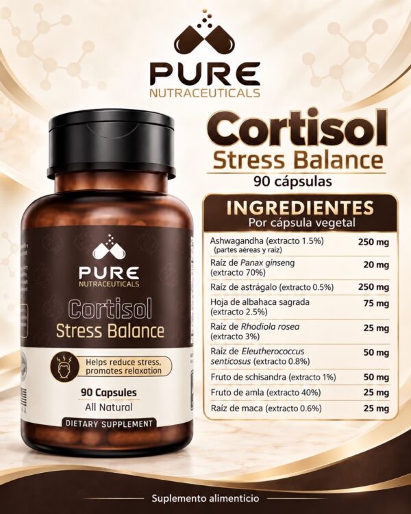 Cortisol balance estrés 90 caps - Image 2